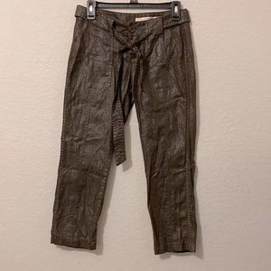 DKNY jeans linen capris size 2